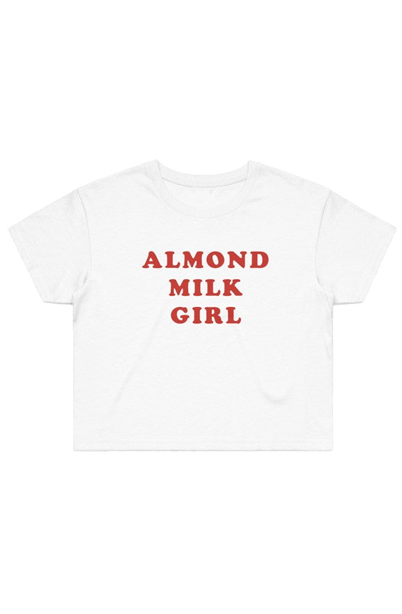 Almond Milk Girl Crop Tee