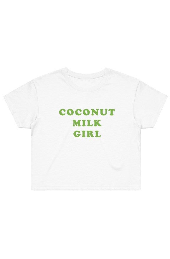 Coconut Milk Girl Crop Tee