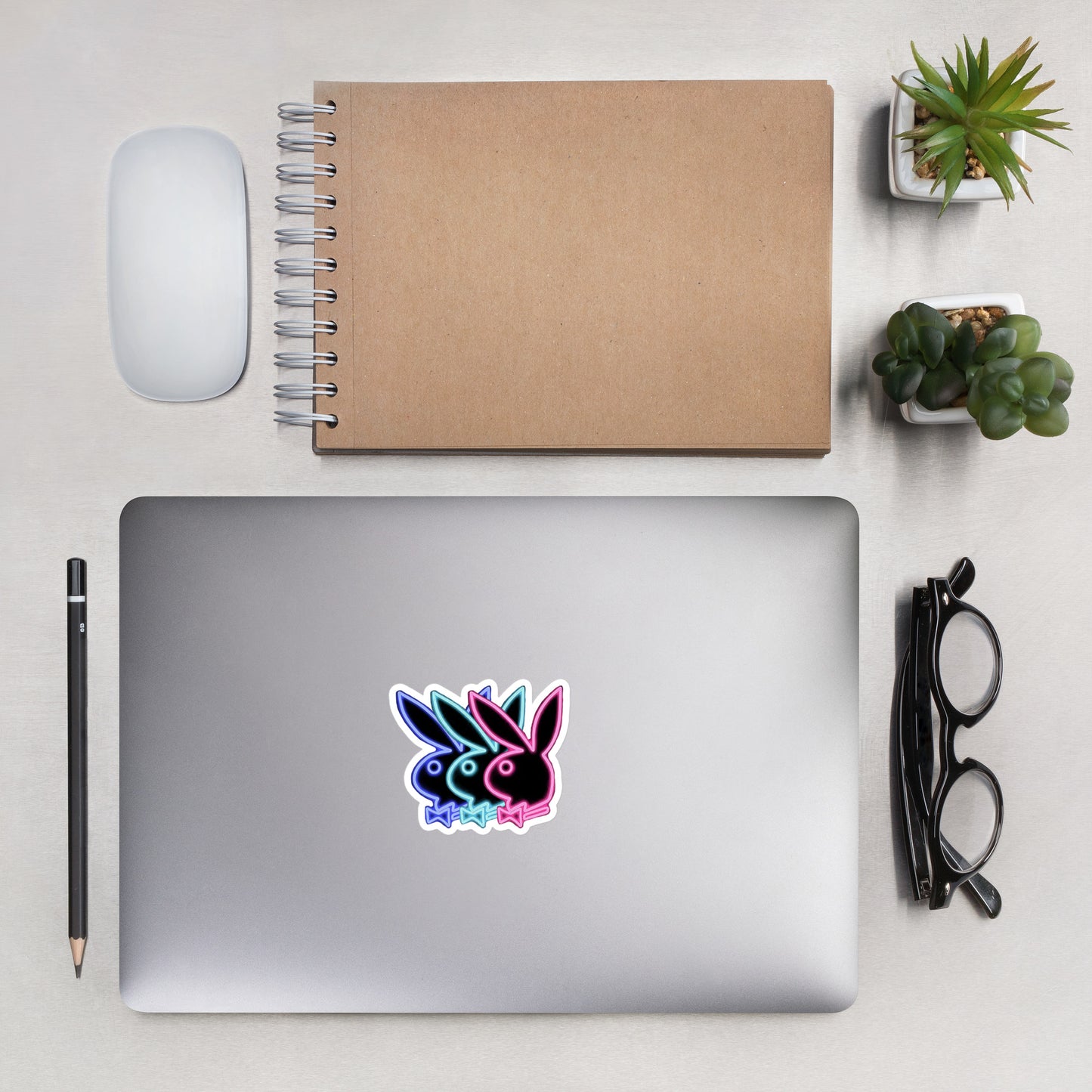 Neon Bunny Sticker